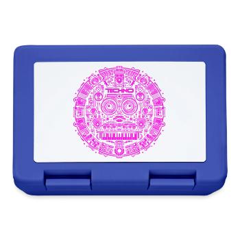 Techno Music Logo - Lunchbox - royal blue - Front