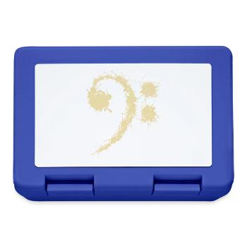 Bass Clef Vintage - Funny Music Lovers Gift - Lunchbox - royal blue - Front