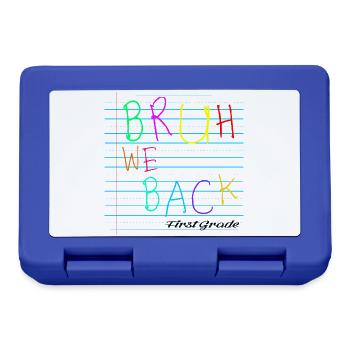 Bruh We Back Enseignants - Brotdose - Royalblau - Vorne