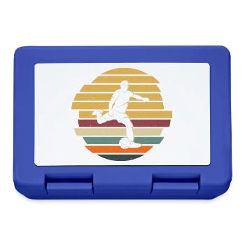 Fußballer Fußball Fußballspieler - Brotdose - Royalblau - Vorne