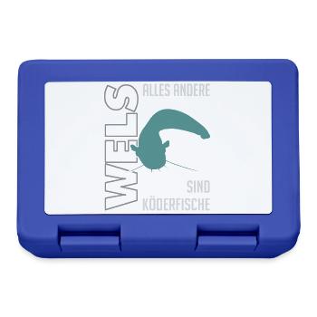 Wels angeln Waller fischen Sportfischen auf Wels - Brotdose - Royalblau - Vorne