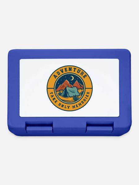 Abenteuer Take Only Memories - Brotdose - Royalblau