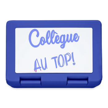 COLLEAGUE. START. RETIREMENT. EMPLOYMENT. HUMOR - Lunchbox - royal blue - Front