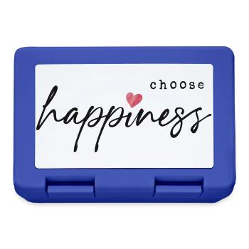 Choose Happiness - Brotdose - Royalblau - Vorne
