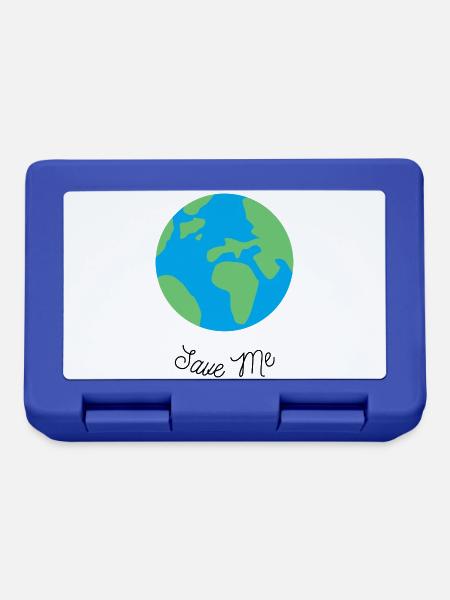 Save Me - Planet Erde - Brotdose - Royalblau