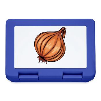 Trendy Onion Cool Gemüse Zwiebeln - Brotdose - Royalblau - Vorne