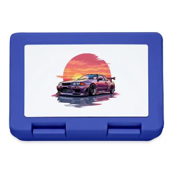 Skyline Sonnenuntergang - Brotdose - Royalblau - Vorne