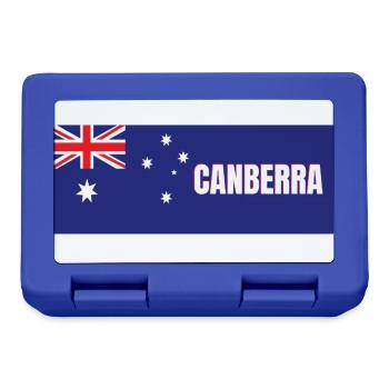 Canberra City en drapeau australien - Boîte à goûter - bleu royal - Devant