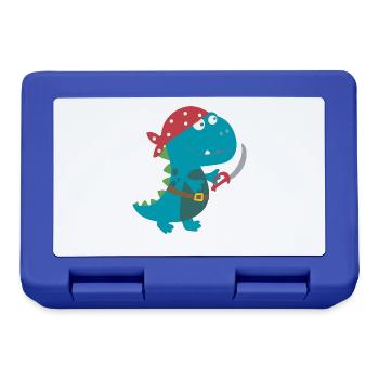 Dino Pirat Piratenkostüm Halloween Karneval Jungen - Brotdose - Royalblau - Vorne
