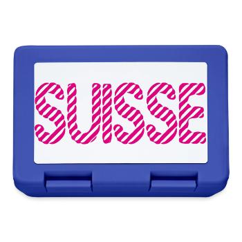 SUISSE. PAYS. GENEVE. HUMOUR. DRAPEAU. GENEVE - Boîte à goûter - bleu royal - Devant