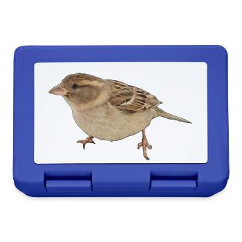 Vogel - Brotdose - Royalblau - Vorne