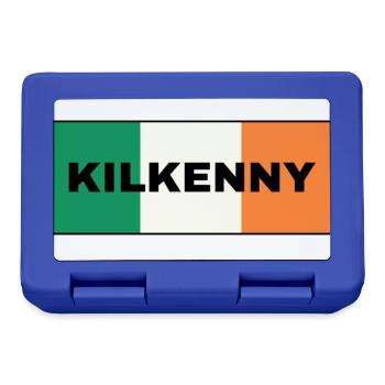 Kilkenny City in irischer Flagge - Brotdose - Royalblau - Vorne