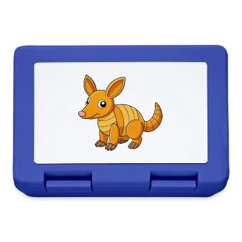 Aardvark Cute Mascot Cartoon Character Kawaii - Lunchbox - royal blue - Front