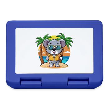 Koala Lustige Cartoon Sommer Strand Sonnenbrille - Brotdose - Royalblau - Vorne