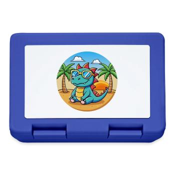 Dragon Funny Cartoon Lunettes de soleil de plage d’été - Boîte à goûter - bleu royal - Devant