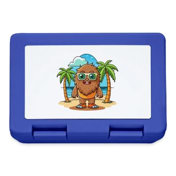 Big Foot Lustige Cartoon Sommer Strand Sonnenbrille - Brotdose - Royalblau - Vorne
