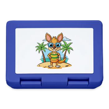 Känguru Lustige Cartoon Sommer Strand Sonnenbrille - Brotdose - Royalblau - Vorne