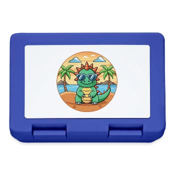 Dragon Funny Cartoon Lunettes de soleil de plage d’été - Boîte à goûter - bleu royal - Devant