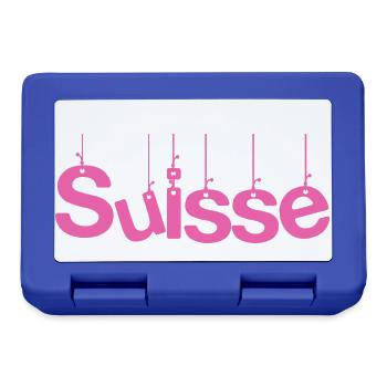 SUISSE. PAYS. GENEVE. SUISSE. HUMOUR - Boîte à goûter - bleu royal - Devant