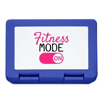Fitness Modus An - Brotdose - Royalblau - Vorne