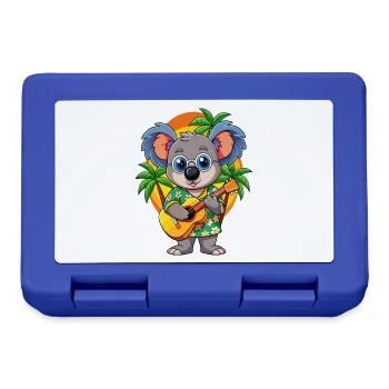 Lustige Koala Cartoon Sommer Strand Sonnenbrille Gitarre - Brotdose - Royalblau - Vorne