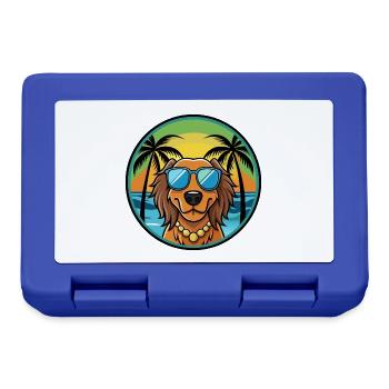 Gordon Setter Hunderasse Cartoon Sonnenbrille Strand - Brotdose - Royalblau - Vorne