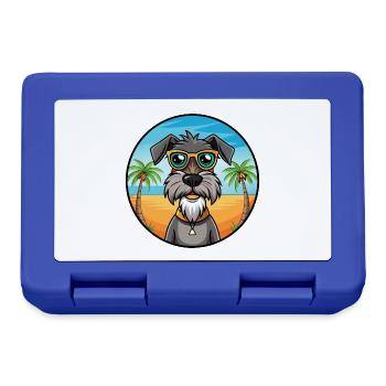 Deutscher Wachtelhund Hunderasse Cartoon Sonnenbrille - Brotdose - Royalblau - Vorne