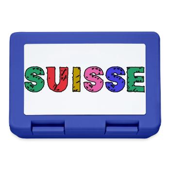 SUISSE. PAYS. GENEVE. HUMOUR. DRAPEAU. GENEVE - Boîte à goûter - bleu royal - Devant