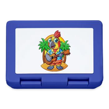 Lustige Papagei Sommer Strand Sonnenbrille Hawaiianisch - Brotdose - Royalblau - Vorne