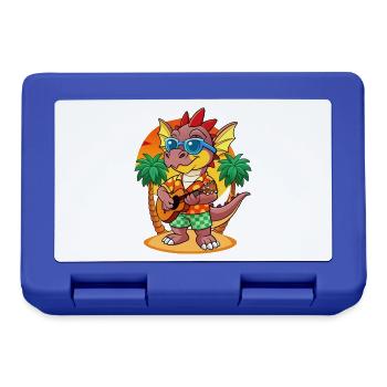 Lunettes de soleil de plage d’été de dessin animé de dragon drôle - Boîte à goûter - bleu royal - Devant