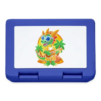 Lunettes de soleil de plage d’été de dessin animé de dragon drôle - Boîte à goûter - bleu royal - Devant