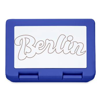 Berlin German Capital lettering - Lunchbox - royal blue - Front