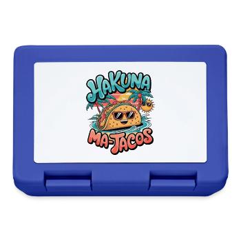 Hakuna Ma-Tacos - Brotdose - Royalblau - Vorne