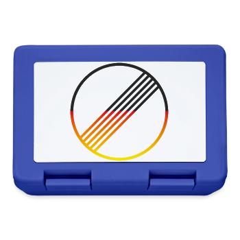 UNBEGRENZT DEUTSCHLAND by Unbegrenzt Apparel - Brotdose - Royalblau - Vorne