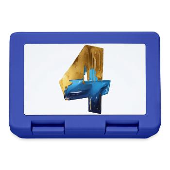 NR. 4 NUMMER 4 COOL 4. GEBURTSTAG - Brotdose - Royalblau - Vorne