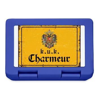 Vintage Österreich k.u.k. Charmeur - Brotdose - Royalblau - Vorne