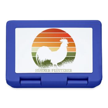 Rooster of the Chicken Whisperers - Lunchbox - royal blue - Front