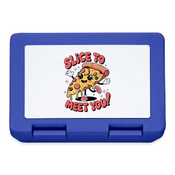 Slice To Meet You! - Lunchbox - royal blue - Front
