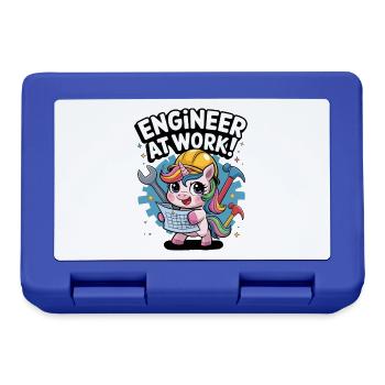 Engineer At Work! - Lunchbox - royal blue - Front