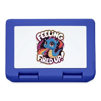 Feeling Fired Up - Lunchbox - royal blue - Front