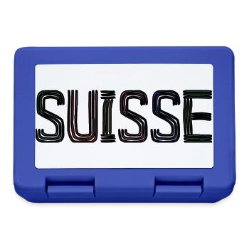 SUISSE. PAYS - Boîte à goûter - bleu royal - Devant