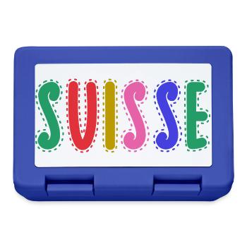 SUISSE. PAYS - Boîte à goûter - bleu royal - Devant