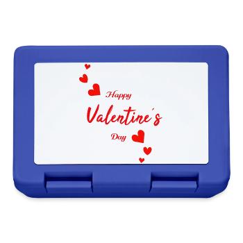 Valentine Happy Valentine - Brotdose - Royalblau - Vorne