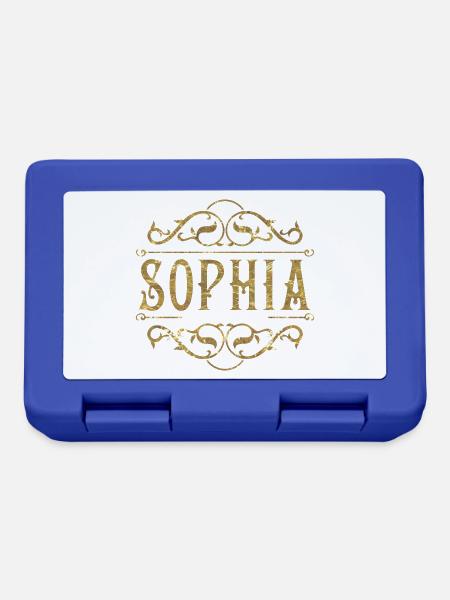 Sophia gold - Brotdose - Royalblau