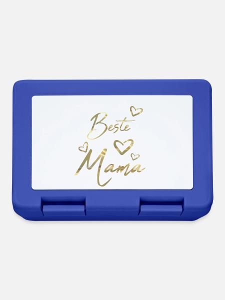 Beste Mama - Brotdose - Royalblau