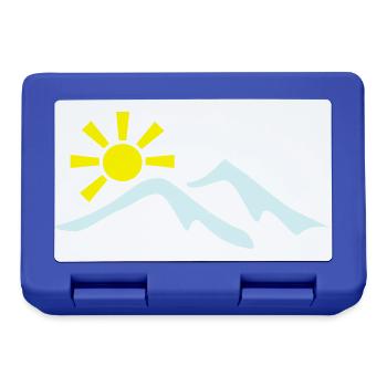 berge - Brotdose - Royalblau - Vorne