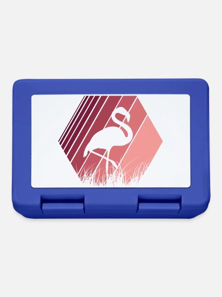Flamingo - Brotdose - Royalblau