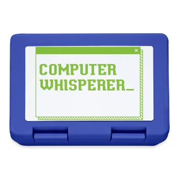 Computer Whisperer Information Technology - Brotdose - Royalblau - Vorne