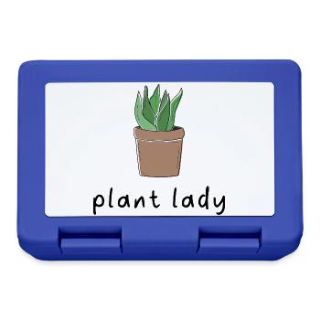 Plant Lady. - Brotdose - Royalblau - Vorne