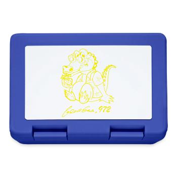 Georges Basic Gelb - Brotdose - Royalblau - Vorne